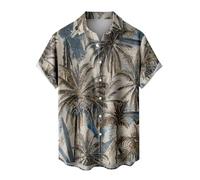 Camisas hawaianas florales para hombre - Camisas de playa tropicales para las vacaciones en la playa, camisas frescas de manga corta, camisas de vestir, camisas sin planchar, camisas hawaianas