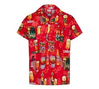 Camisas Hawaianas para Hombre - Camisa de Manga Corta Divertida - Camisa Casual Hawaiana con Botones para Disfraz Hawaiano para Hombre - Camisa FEA para Despedidas de Soltero o Vacaciones