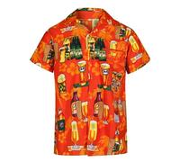 Camisas Hawaianas para Hombre - Camisa de Manga Corta Divertida - Camisa Casual Hawaiana con Botones para Disfraz Hawaiano para Hombre - Camisa FEA para Despedidas de Soltero o Vacaciones