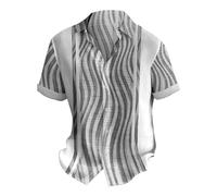Camisas hawaianas para hombre, de manga corta, con botones, para playa, ajuste holgado, estampadas, lisas, ligeras, transpirables, elegantes, elegantes, de verano, talla grande, informal, tallas S-5XL