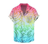Camisas Hombre Algodon De Slim Personalizada Calidad Poliéster Estampado Trail Moldeadora Lujo Abiertas Elegante Brillante Musculosa 2021 Conejo Letras Mejor Rosado Parejas