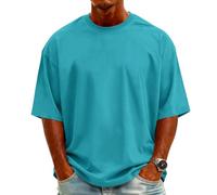 Camisas Hombre Manga Corta, Transpirables Elegante Poliester Cuello Redondo Fashion Manga Corta Talla Grande Surf Gym Tallas Grandes Deportivos Leñador Personalizada Tshirt Hombre,3XL