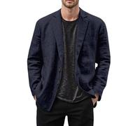 Camisas Lino Hombre, Camisa de Lino Elegante para Hombre Versátil en Corte Holgado Ideal para Ocasiones Formales e Informales de Negocios Casuales