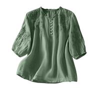 Camisas Mujer Verano Camisetas Basicas Mujer Túnica Corta De Talla Grande Blusa De Manga Corta para Camisa Casual Verano Ligera Playa Clásico Tradicional Unicolor Camisa Manga Camiseta Vestir