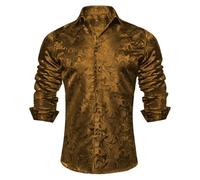 Camisas occidentales bordadas de manga larga para hombre formal de esmoquin de manga larga, ajuste regular, camisa inteligente de novio, camisa de boda de moda, ajuste a medida, tops jacquard de
