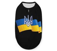 Camisas para Perros con Bandera de Ucrania, Camisetas de Verano para Mascotas, Camisetas Suaves sin Mangas, Ropa para Mascotas para Cachorros y Gatos pequeños