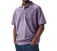 Camisas polo para hombre adulto, camisetas de verano de manga corta, camisetas lavadas de gran tamaño, camisetas para hombre, tallas grandes y altas, para golf, trabajo, estilo retro, vintage, moda