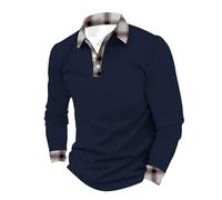 Camisas polo para hombre adulto de manga larga de algodón, camisas de golf para hombre, ropa versátil de moda, camiseta con cuello, camiseta de diseñador, camisa de color sólido, camisa de oficina y