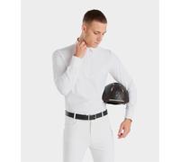 Camisas técnicas Aeris Men's manga larga Competition Riding Shirt Horse Pilot - White / XL