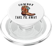 Camisas Vaqueras Take Me Away para Mujer Cowgirl Country Music PopSockets PopGrip para MagSafe