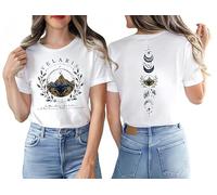 Camisas vintage para mujer, camiseta Acotar Night Court, camiseta Velaris City of Starlight, camiseta gráfica, Blanco, XL