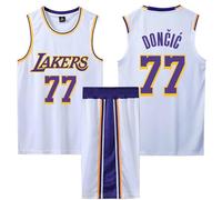 Camiset Baloncesto Hombre y Niño, Conjunto Baloncesto Hombre y Niño 2 Piezas, Equipación Baloncesto Hombre y Niño Sin Mangas Blanco 2XS