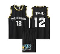 Camiset Baloncesto Hombre y Niño, Conjunto Baloncesto Hombre y Niño 2 Piezas, Equipación Baloncesto Hombre y Niño Sin Mangas Negro 4XL