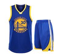 Camiset Baloncesto Hombre y Niño, Conjunto Baloncesto Hombre y Niño 2 Piezas, Equipación Baloncesto Hombre y Niño Sin Mangas Azul XS