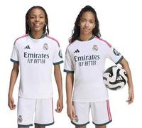 adidas Playera Manga Corta Real Madrid Local Unisex Fútbol Soccer, Blanco, M