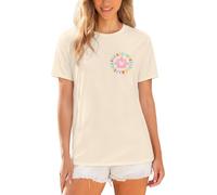 Camiseta 2026 con gráfico de sensibilización sobre el tema: camiseta cómoda e informal de cuello redondo para adultos para apoyo, beige, S