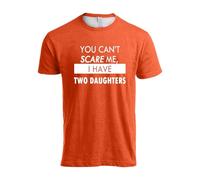 Camiseta 2026 para hombre con texto en alemán "Du Kannst Mir Keine Angst Machen, ich Habe Kinder | Funny T-Shirt mit dem Aufdruck "Papá, Papá, Dauchter, Kinder", naranja, L