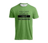 Camiseta 2026 para hombre con texto en alemán "Du Kannst Mir Keine Angst Machen, ich Habe Kinder | Funny T-Shirt mit dem Aufdruck "Papá, Papá, Dauchter, Kinder", verde, XXL
