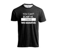 Camiseta 2026 para hombre con texto en alemán "Du Kannst Mir Keine Angst Machen, ich Habe Kinder | Funny T-Shirt mit dem Aufdruck "Papá, Papá, Dauchter, Kinder", Negro , M