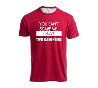 Camiseta 2026 para hombre con texto en alemán "Du Kannst Mir Keine Angst Machen, ich Habe Kinder | Funny T-Shirt mit dem Aufdruck "Papá, Papá, Dauchter, Kinder", rojo, 3XL