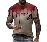 Camiseta 3 4 Hombre Camiseta Interior Vestir Transpirables Roja Calidad La Mejores Estampado Trekking Mensaje Redondo Despedidas Abiertas Dibujos Alberca Camioneros Mujer Halloween