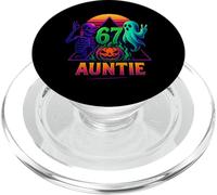 Camiseta 67 Auntie Meme Halloween Calabaza Esqueleto PopSockets PopGrip para MagSafe