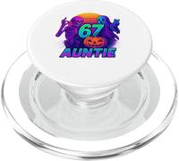 Camiseta 67 Auntie Meme Halloween Calabaza Esqueleto PopSockets PopGrip para MagSafe