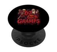 Camiseta 67 Gramps Meme Halloween Calabaza Esqueleto PopSockets PopGrip Adhesivo