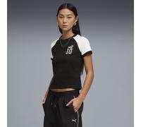 Camiseta a contraste semiajustada FUTURE.PUMA.ARCHIVE para mujer, Ropa, Negro, S