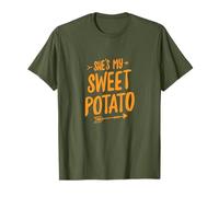 Camiseta a Juego con Texto en inglés She's My Sweet Potat Camiseta