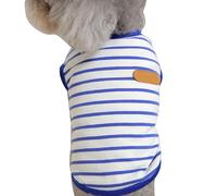 Camiseta a Rayas para Perros, Chaleco elástico Suave y cómodo para Mascotas, para Bichon Frise Schnauzer Teddy, Ropa para Perros pequeños, Material de poliéster, Ropa de Primavera (SG)