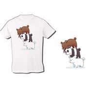 Camiseta A3 Somos Osos Polar Panda Pardo Tshirt