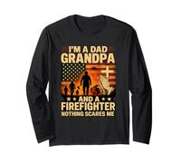 Camiseta Abuelo y Bombero - Nada me da miedo Americano Manga Larga