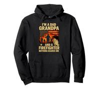 Camiseta Abuelo y Bombero - Nada me da miedo Americano Sudadera con Capucha