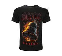 Camiseta AC/DC Hells Bells original, para hombre, negra, Hard Rock oficial, Negro , S