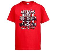 Camiseta además de ser Sportinguista Soy un padrazo futbolero de Gijón - Rojo, S