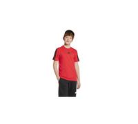 Camiseta adidas 3 bandas infantil rubpur/negro 7 - 8 AÑOS