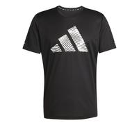adidas Hombre adi365 Running Essentials Brand Love tee, Black, M