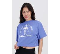 Camiseta adidas - Azul - Camiseta Crop Top Mujer talla L