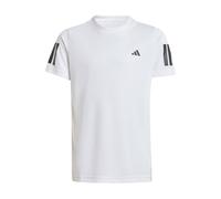 adidas Niños Boys Club Tennis 3-Stripes T-Shirt, White, 5-6 Years