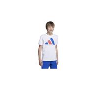 Camiseta adidas big logo 160 infantil blanco/azul 9 - 10 AÑOS