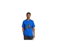 adidas Hombre Essentials Big Logo Single Jersey tee, Team Royal Blue/Black, L