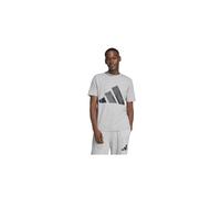 Adidas Camiseta Essentials Big Logo Single Jersey para hombre Gris moteado/Negro XL