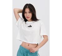 Camiseta adidas - Blanco - Camiseta Crop Top Mujer talla L