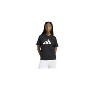 adidas Donna Camo Graphic T-Shirt, Black, XS