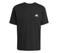 adidas Hombre Workout Essentials Feelready 3 Stripes Shirt, Black/White, L