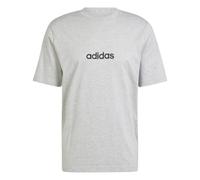 Camiseta Adidas Linear algodón gris negro - Talla: XL