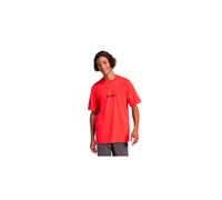 adidas Hombre Essentials Linear Single Jersey tee, Pure Ruby/Black, S