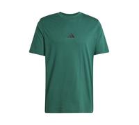 adidas Hombre Essential Three Stripes Single Jersey tee, Collegiate Green/Black, S