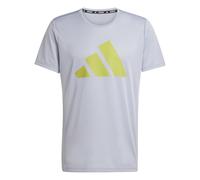 adidas Hombre Run It Stripes tee, halo Silver, L